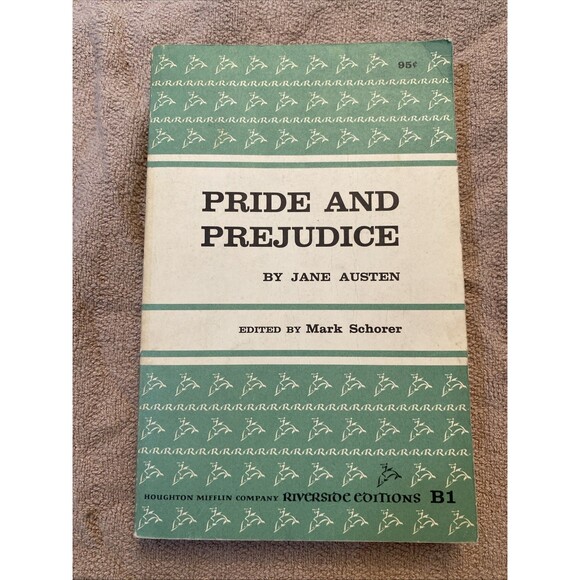 Other - Pride and Prejudice by Jane Austen [RARE 1956 Paperback Riverside Editions]